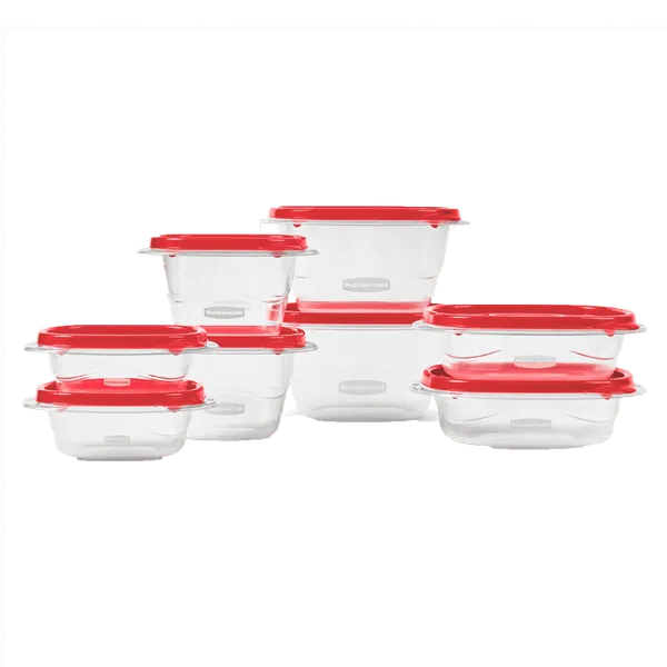 Set de Envases 16 Piezas Varios Tamaños Takealongs Rubbermaid